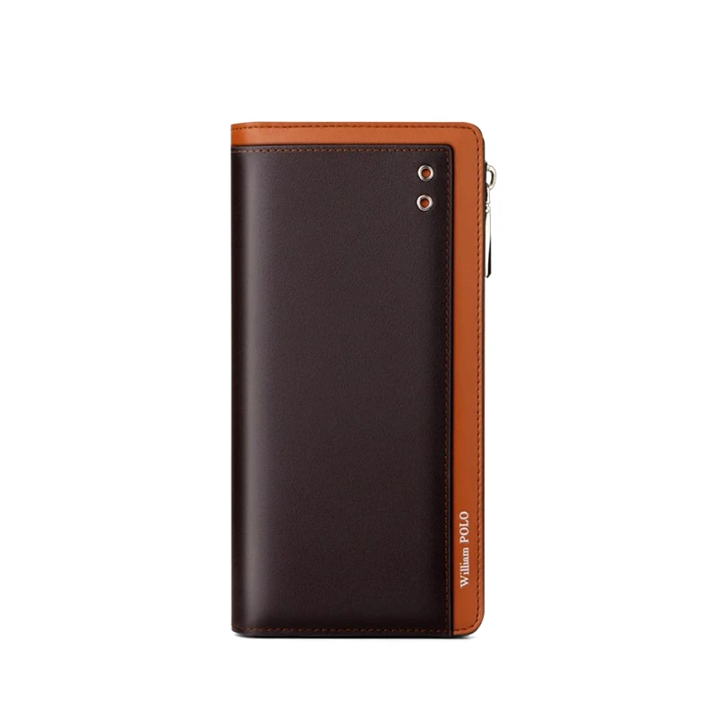 William Polo Δερμάτινο Ανδρικό πορτοφόλι William Polo 201499 brown