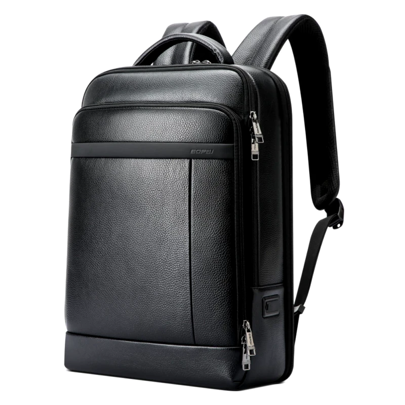 bopai Δερμάτινο Σακίδιο πλάτης Αντικλεπτικό 24L Laptop 15,6” Bopai 61-120761 μαύρο