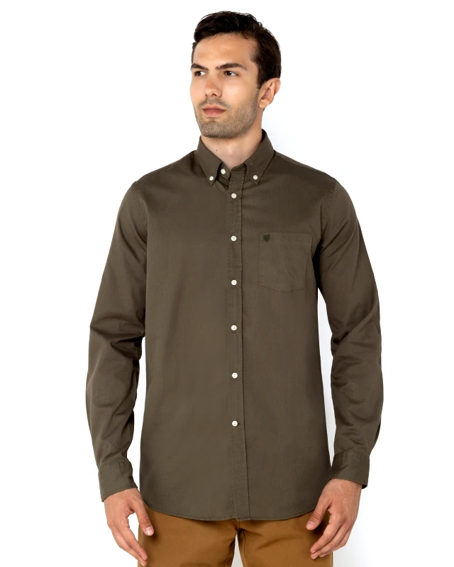 The Bostonians The Bostonians Ανδρικό Πουκάμισο Regular fit 3AAP1680-B370OL Πράσινο