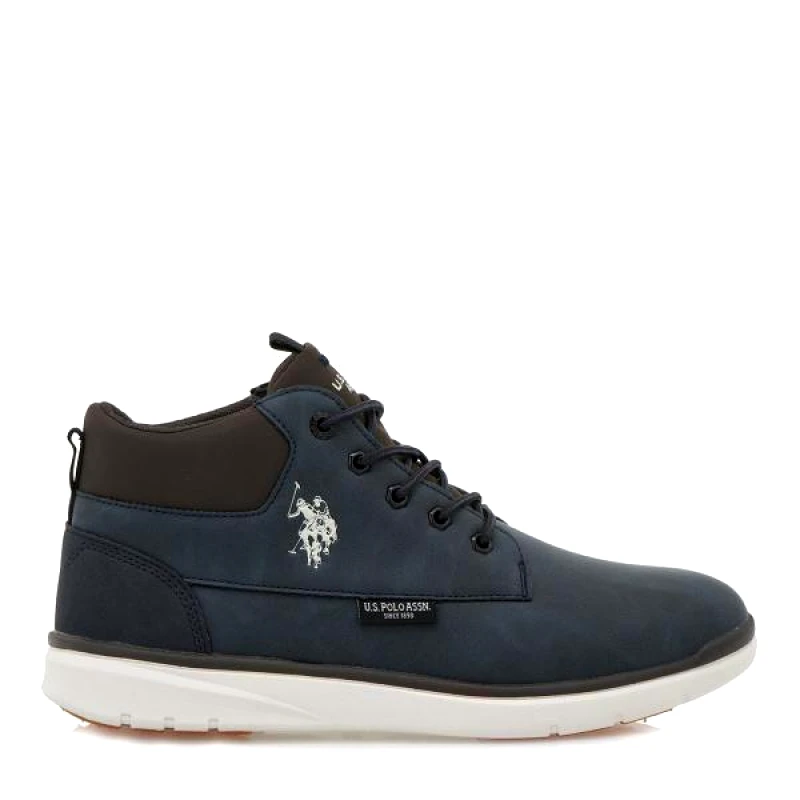 U.S. Polo ASSN. U.S. Polo Assn. Ανδρικά Δερμάτινα Μποτάκια YGOR008-DBL001 Μπλε