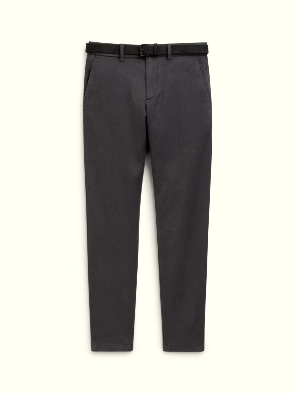 Tom Tailor Tom Tailor Ανδρικό Παντελόνι Traveler Slim Chino With Belt 1037547-36160 Γκρι