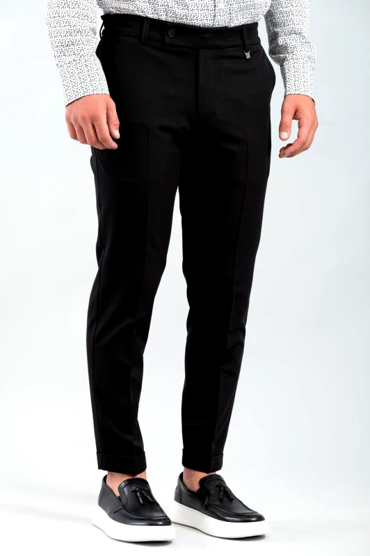 Vittorio Παντελόνι Vittorio 500-2425-DIVERSO Black Μαύρο