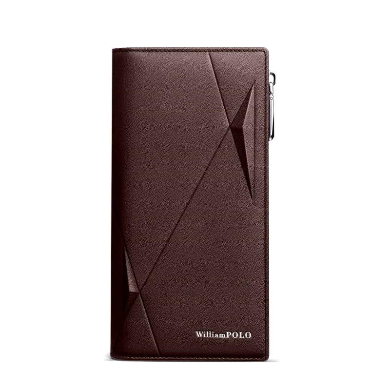 William Polo Δερμάτινο Ανδρικό πορτοφόλι William Polo 191482 brown