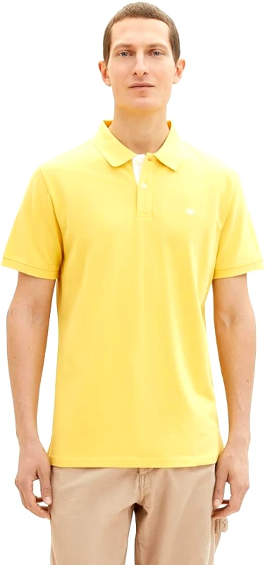 Tom Tailor Ανδρική Μπλούζα Polo Κοντομάνικη Tom Tailor 1031006-34663 Κίτρινο