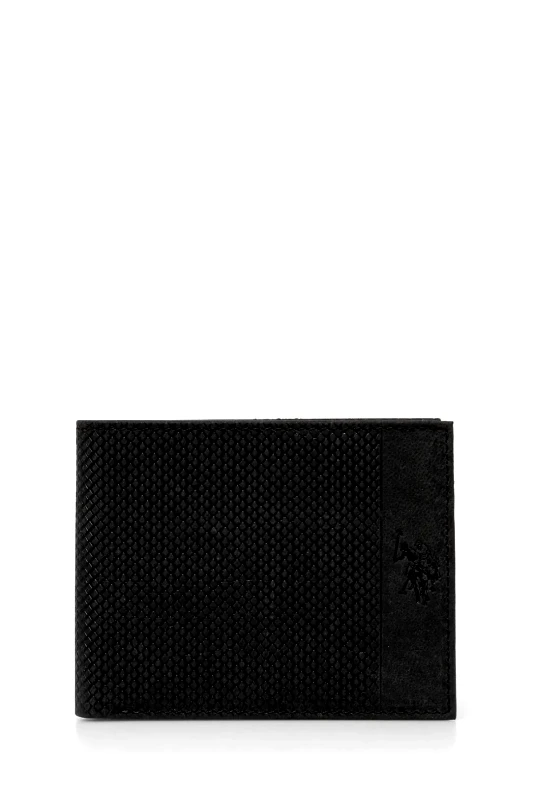 U.S. Polo ASSN. US. Polo Assn. Ανδρικό Μεγάλο Δερμάτινο Πορτοφόλι Hamilton WEUHT2606MHA000 Μαύρο