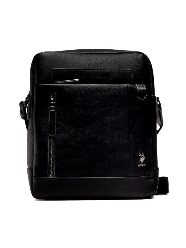 U.S. Polo ASSN. US. Polo Assn. Ανδρική Τσάντα Ώμου Cambridge M Vert. Crossbody BAG BIUCB5740MVP000-Μαύρο