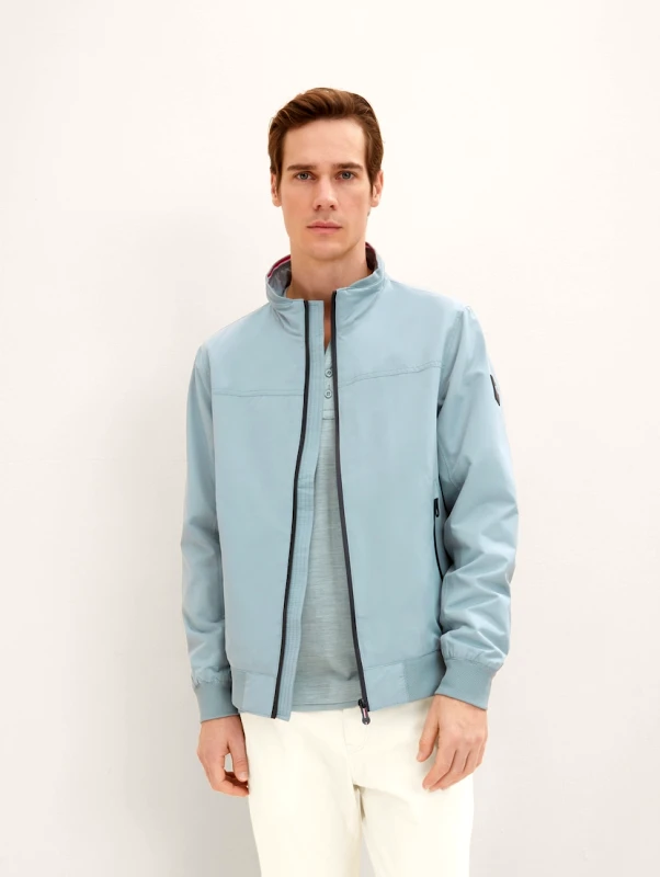 Tom Tailor Tom Tailor Ανδρικό Μπουφάν Jacket with a stand-up collar 1034866-27475 Σιέλ