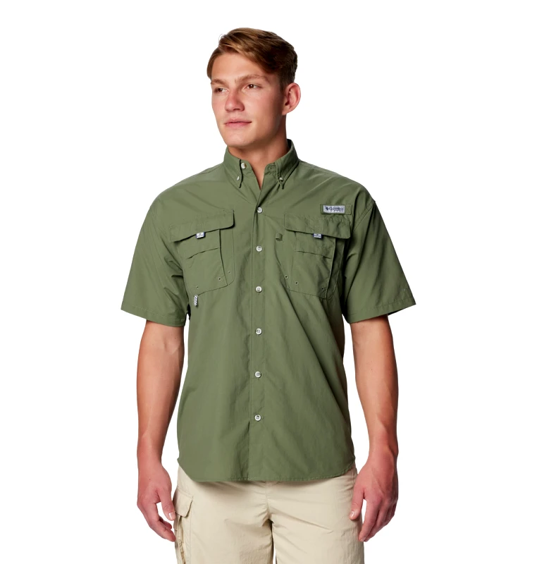 Columbia Columbia Ανδρικό Πουκάμισο Bahama™ II S/S Shirt 1011651-317 Λαδί