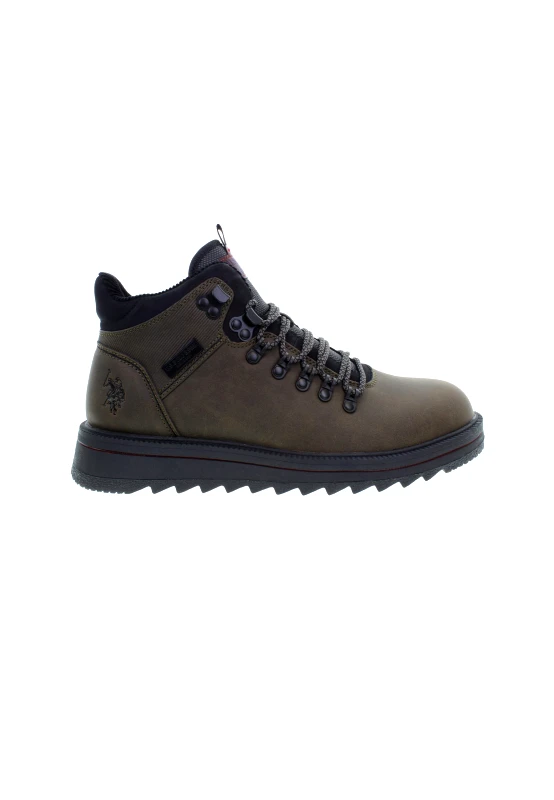 U.S. Polo ASSN. U.S. Polo Assn. Ανδρικά Δερμάτινα Μποτάκια VIKING002-TAU001 Καφέ