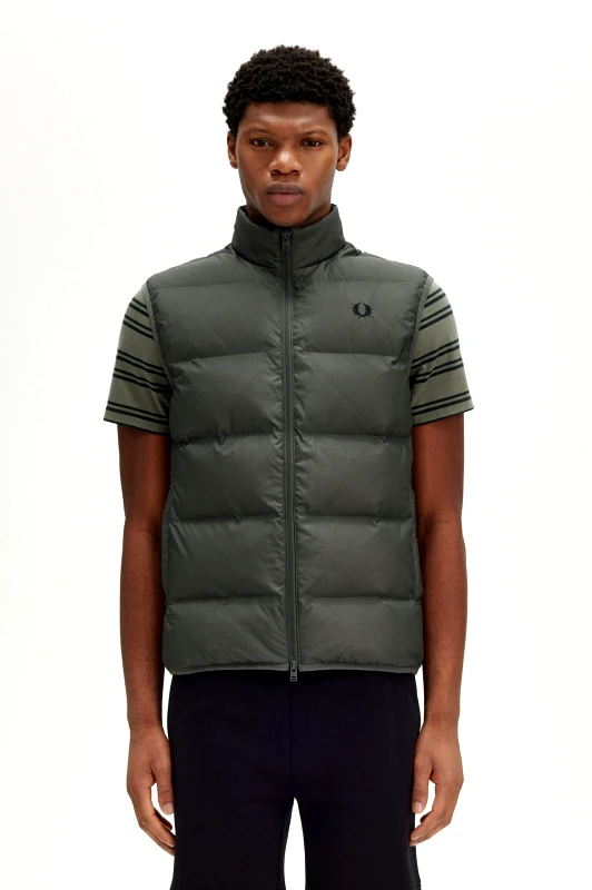 Fred Perry Fred Perry Ανδρικό Γιλέκο Insulated Gilet J8522-638 Λαδί