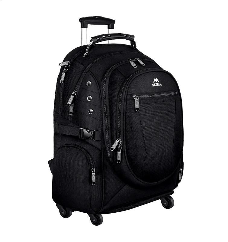 Matein Σακίδιο πλάτης Τροχήλατο 55L Laptop 15,6” Matein 1271 μαύρο