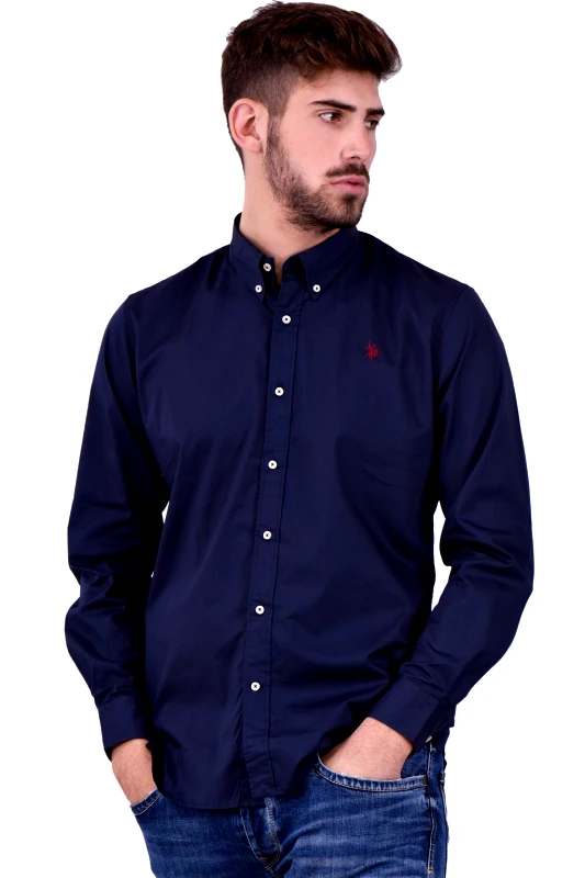 U.S. Polo ASSN. U.S. Polo Assn. Ανδρικό Πουκάμισο 6711751371-179 Μπλέ