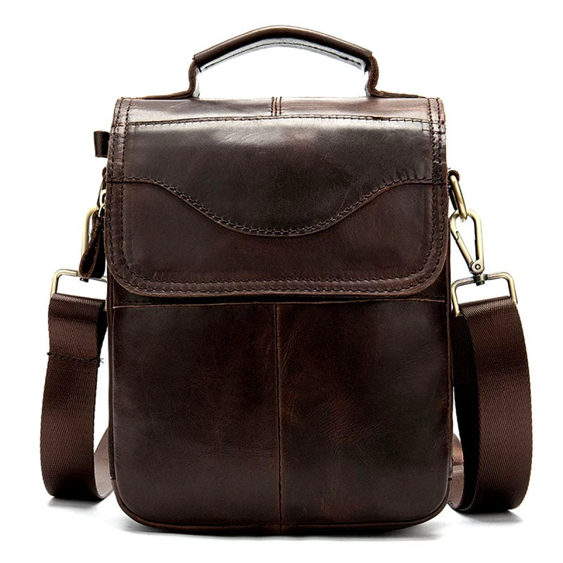 Cardinal Δερμάτινο τσαντάκι ώμου 8558 σκούρο καφέ