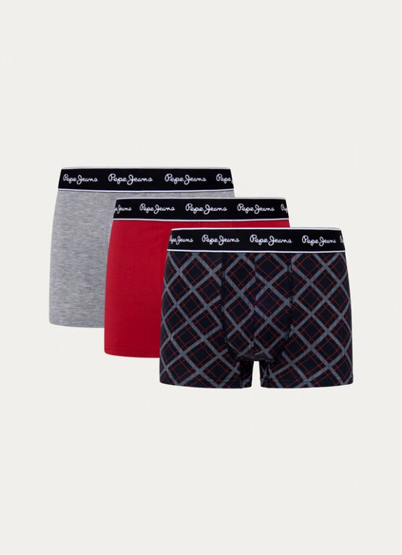 Pepe Jeans Pepe Jeans 3Pack Cotton Boxers PMU11162-274 Winter Red