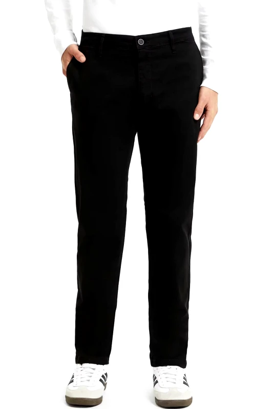 Guess Guess Ανδρικό Παντελόνι Chino Slim Fit M4YB33WGB5A-JBLK Μαύρο
