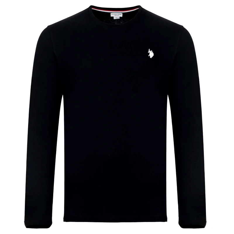 U.S. Polo ASSN. Us Polo Assn. Ανδρικό T-Shirt Μακρυμάνικο Will US40 168 003-199 Μαύρο