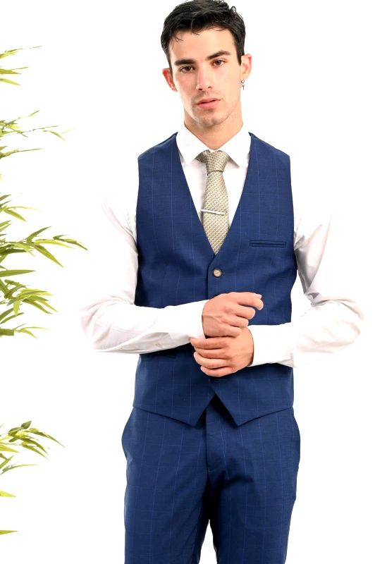 Vittorio Ανδρικό Γιλέκο Vittorio 1100-23-VERDE Μπλε