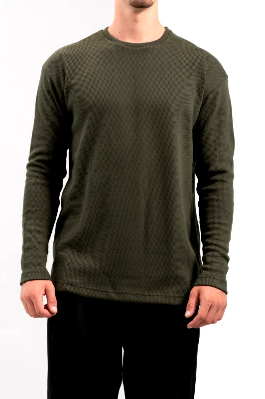 Vittorio Vittorio Ανδρική Μπλούζα Μακρυμάνικη 200-2425-005 Olive Πράσινο