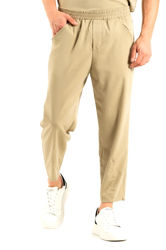 Vittorio Vittorio Ανδρικό Παντελόνι 500-25-MIRO Olive Μπεζ