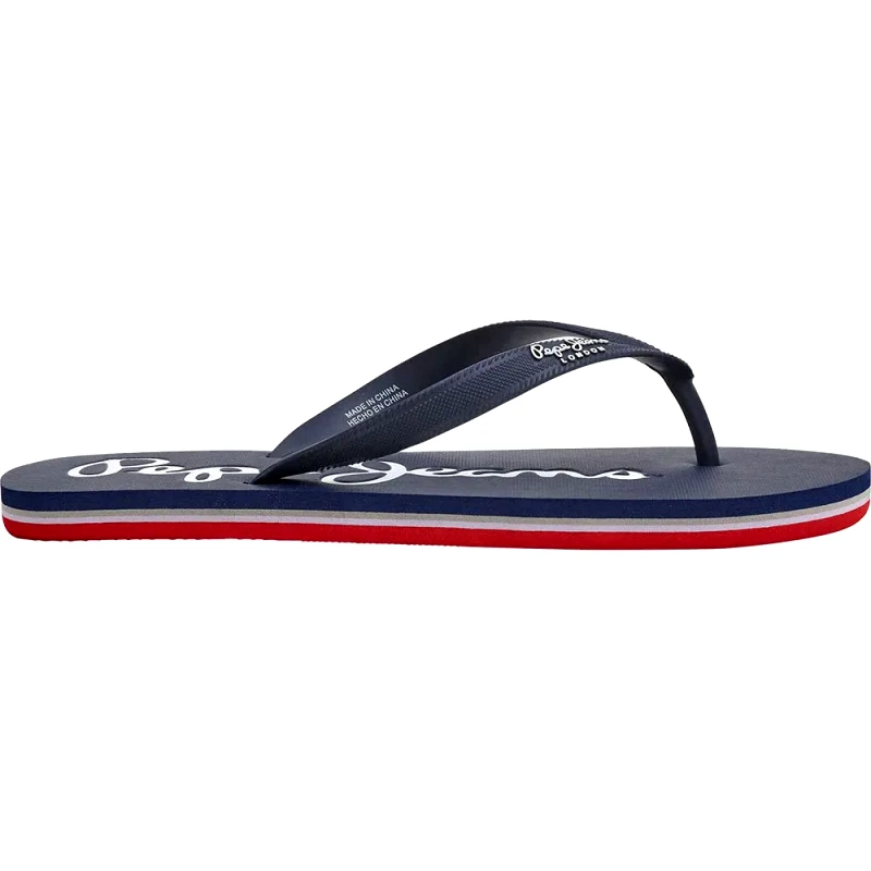 Pepe Jeans Pepe Jeans Ανδρικές Σαγιονάρες Bay Beach Basic PMS70128-595 Μπλε