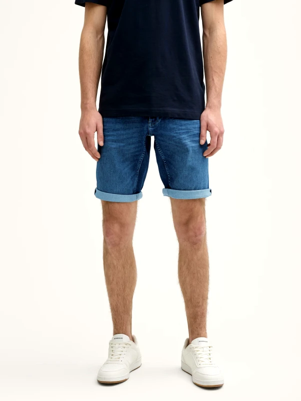 Tom Tailor Tom Tailor Ανδρική Τζιν Βερμούδα TTJOSH Regular Slim Jeans Shorts 1044974-10119 Μπλε
