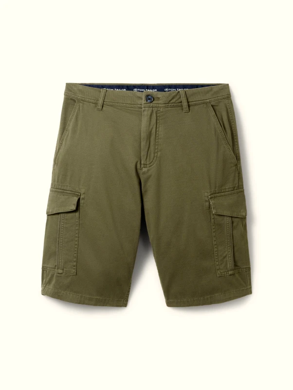 Tom Tailor Tom Tailor Ανδρική Cargo Shorts Βερμούδα 1040226-34670 Χακί