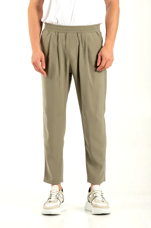 Vittorio Vittorio Ανδρικό Παντελόνι 500-25-CAPRI Olive Λαδί