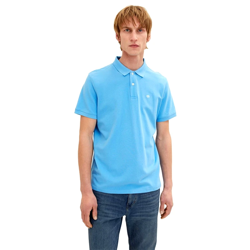 Tom Tailor Ανδρική Μπλούζα Polo Κοντομάνικη Tom Tailor 1031006-18395 Τυρκουάζ
