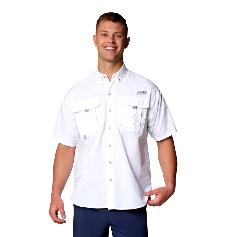 Columbia Columbia Ανδρικό Πουκάμισο Bahama™ II S/S Shirt 1011651-103 Λευκό