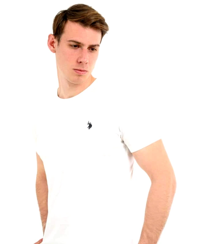 U.S. Polo ASSN. US POLO ASSN ΑΝΔΡΙΚΟ T-SHIRT DBL.Horse 5708449351 -101 Λευκό