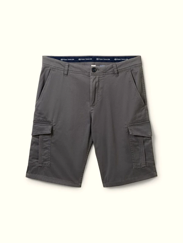 Tom Tailor Tom Tailor Ανδρική Cargo Shorts Βερμούδα 1040226-34673 Γκρι
