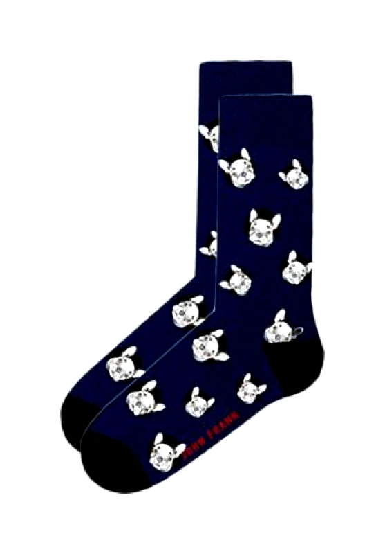 John Frank John Frank Ανδρική Κάλτσα Lips One Size 40-45 JFLSFUN97 Μπλε