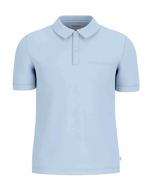 Guess Guess Ανδρική Μπλούζα Polo M4BP29KCJV1-G707 Σιέλ