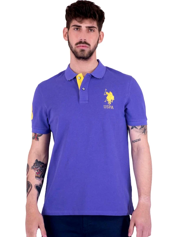 U.S. Polo ASSN. U.S. Polo Assn. Ανδρική Μπλούζα Polo Kory 6509541029-235 Μωβ