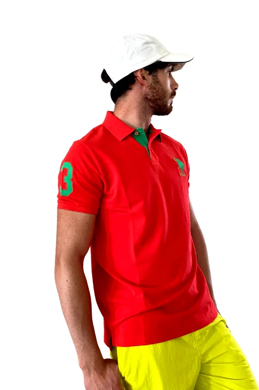 U.S. Polo ASSN. U.S. Polo Assn. Ανδρική Μπλούζα Polo Kory 6509541029-352 Πορτοκαλί