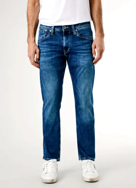 Pepe Jeans Pepe Jeans Παντελόνι Ανδρικό Regular Fit Mid-Rise Jeans Cash PM206318Z234-000 Μπλε