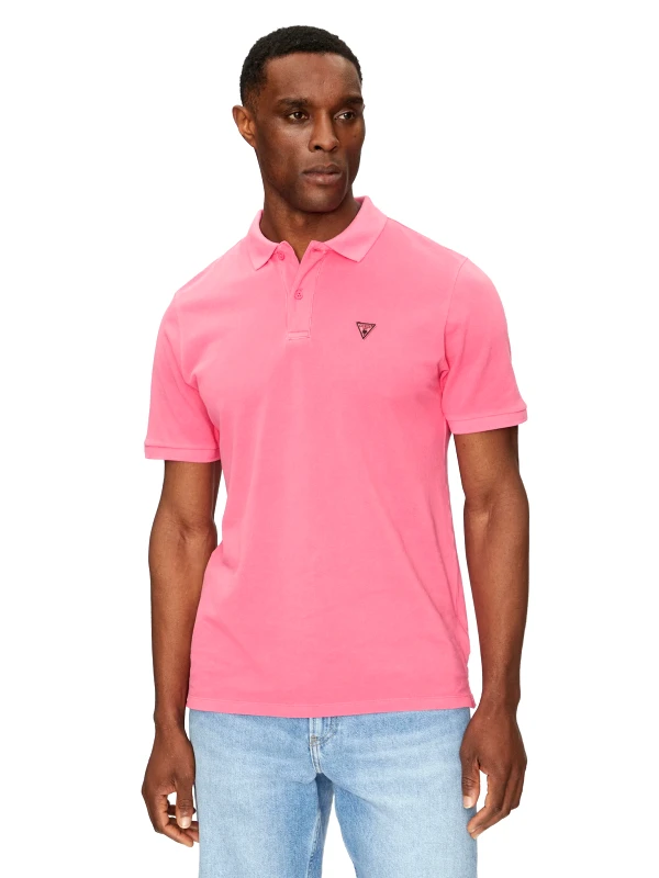 Guess Guess Ανδρική Μπλούζα Polo F5GP00K9WF1-A60L Ροζ