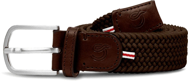 La Boucle Ανδρική Ζώνη Πλεκτή La Boucle Florence B10-100580 Καφέ