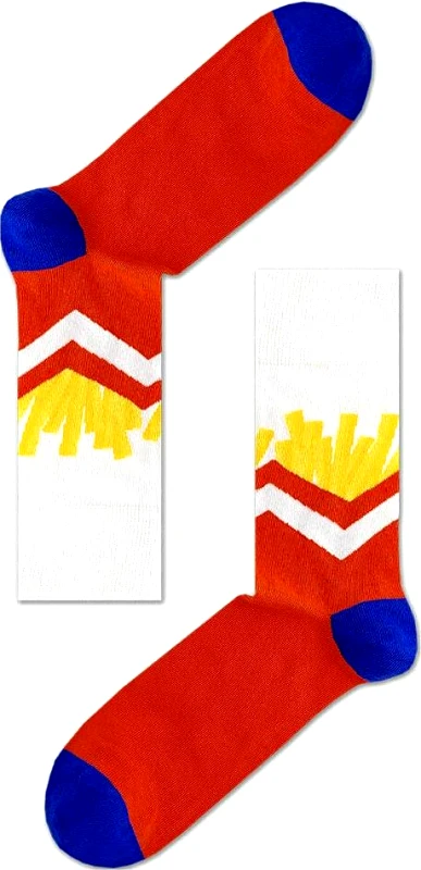 Cotboxer ΚΑΛΤΣΕΣ ΑΝΔΡΙΚΕΣ COTBOXER Με Σχέδια French Fries ΟΝΕ ΣΙΖΕ 40-46