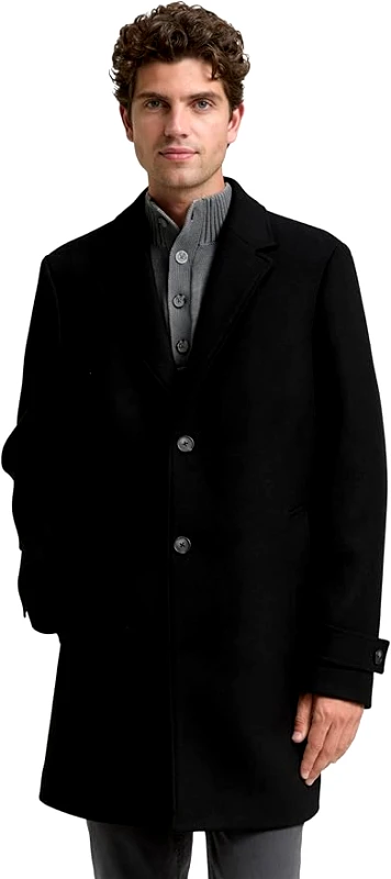 Tom Tailor Tom Tailor Ανδρικό Παλτό Classic Wool Coat 1046987-29999 Μαύρο