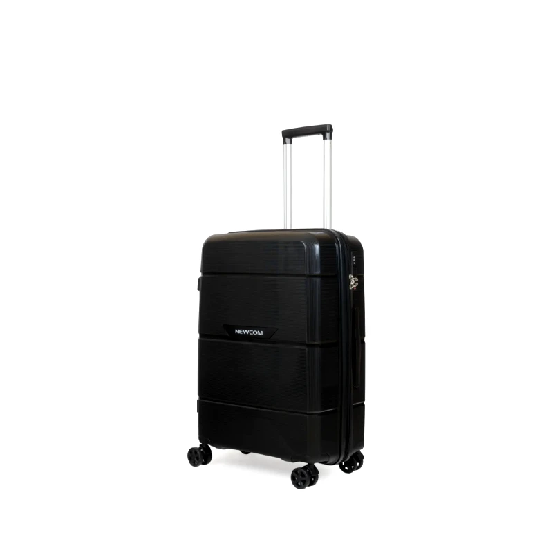 Newcom Βαλίτσα καμπίνας με επέκταση Newcom (PP) N1595/50 μαύρο