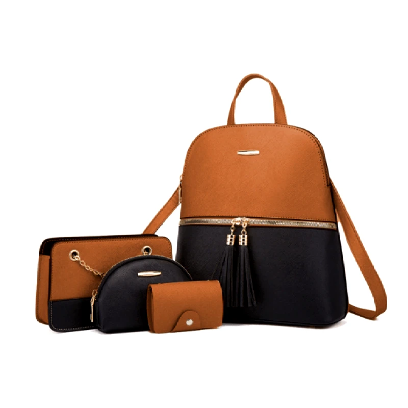 Cardinal Γυναικείο σετ Σακίδιο πλάτης/τσάντα χιαστί/νεσεσέρ/πορτοφόλι Cardinal 316 coffee