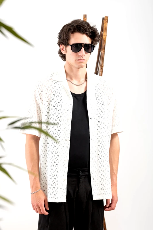 Vittorio Vittorio Πουκάμισο Κοντομάνικο 800-24-103 White Λευκό