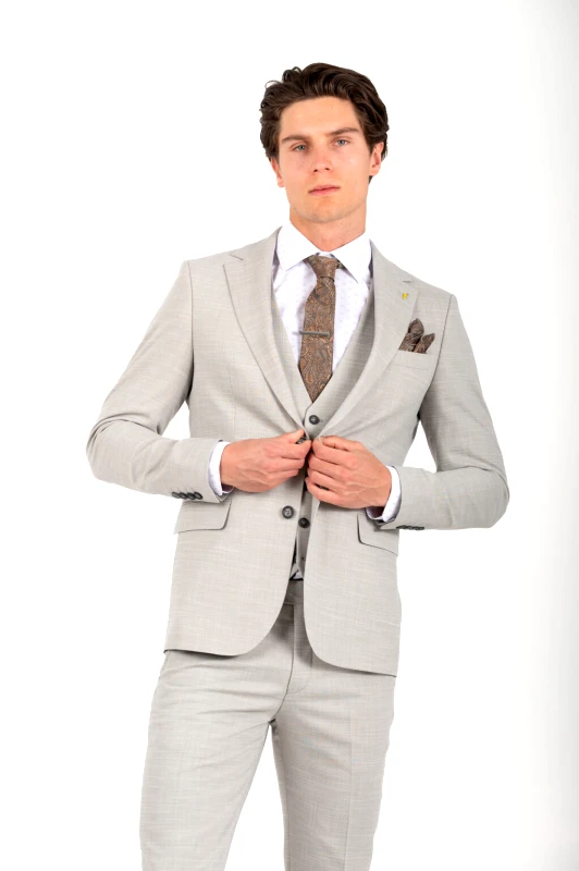 Vittorio Vittorio Ανδρικό Κοστούμι 100-25-ROMA Grey Γκρι