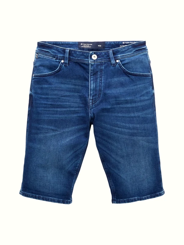 Tom Tailor Ανδρική Τζιν Βερμούδα Tom Tailor Josh Shorts 1035655-10282 Μπλέ