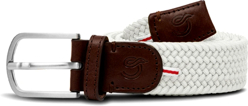 La Boucle Ανδρική Ζώνη Πλεκτή La Boucle Lisbon B10-100910 Λευκό