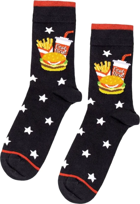Cotboxer ΚΑΛΤΣΕΣ ΑΝΔΡΙΚΕΣ COTBOXER Mε Σχέδια Fast Food Multicolor