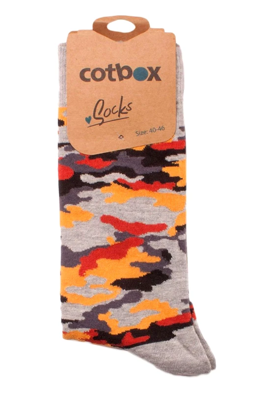 Cotboxer ΚΑΛΤΣΕΣ ΑΝΔΡΙΚΕΣ COTBOX ARMY COLOURFUL CT15A ONE SIZE 40-46