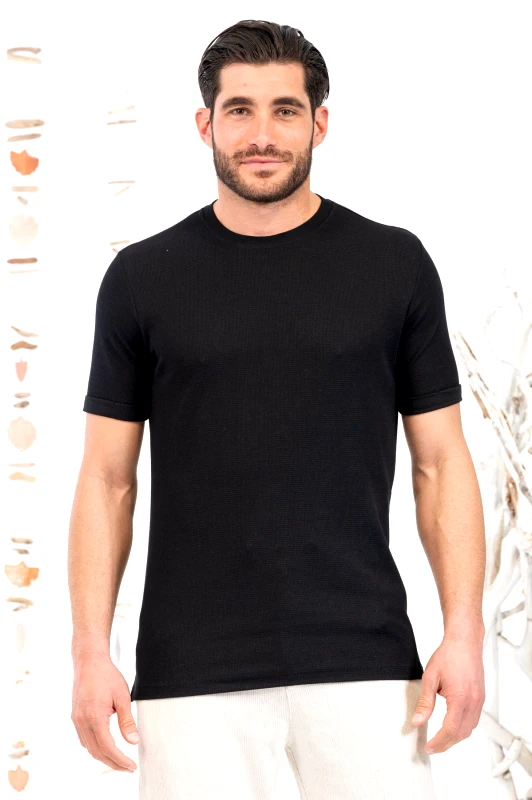 Vittorio Vittorio Ανδρική Μπλούζα Vittorio 200-24-023 Black