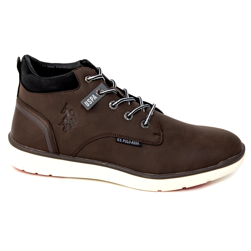 U.S. Polo ASSN. U.S. Polo Assn. Ανδρικά Μποτάκια YGOR010-DBR003 Καφέ